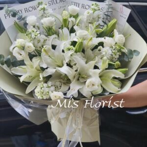 百合花束 - 白色百合花（純白系列）