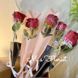 單枝玫瑰花 （最少訂購量是20枝）