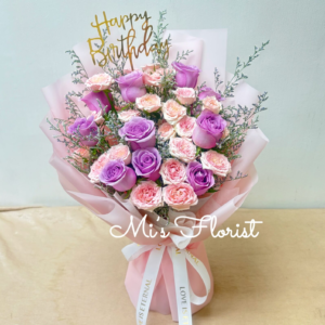 紫色生日花 - 紫霞仙子玫瑰 & 小玫瑰