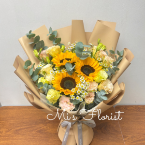 畢業花束/男士花束 – 向日葵