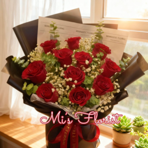 11枝紅玫瑰花束