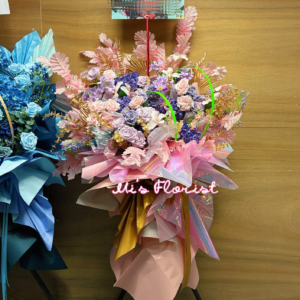 演唱會花藍 / 舞台劇花藍 – 粉色絲花花藍 (L size)