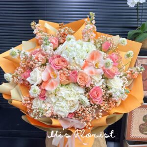 橙色玫瑰花束 - 升職 / 頒獎花束（L size）