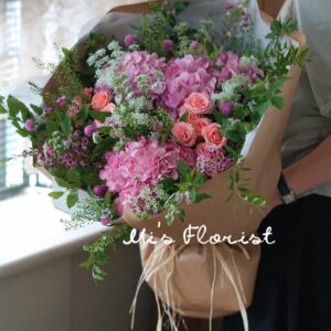 繡球花束 - 粉色系列 （適合生日、結婚週年紀念）